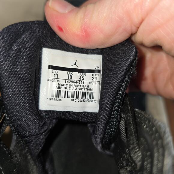 Air Jordan Concord True Flight Black And Purple Men's Size 11 342964-021 - Picture 7 of 7